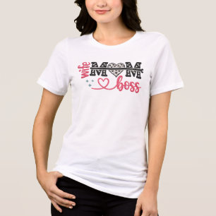 Wild Mom Boss Heart Tri-Blend Shirt