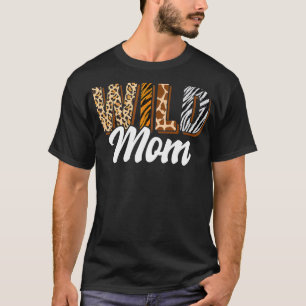 Wild Mom Zoo Born Two be Wild Bday Safari Jungle A T-Shirt