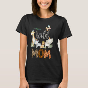 Wild Mom Zoo Born Wild 2nd Birthday Safari Jungle T-Shirt