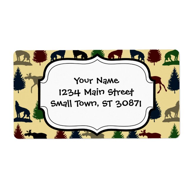 Wild Moose Wolf Wilderness Mountain Cabin Rustic (Devant)