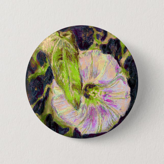 Wild Morning Glory by Alexandra Cook 2 Inch Round Button (Front)