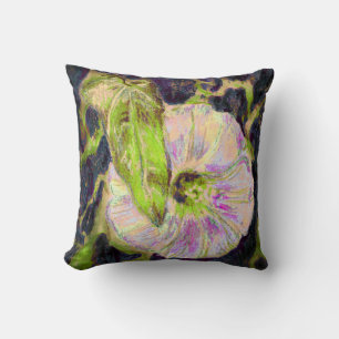 Wild Morning Glory by Alexandra Cook Throw Pillow