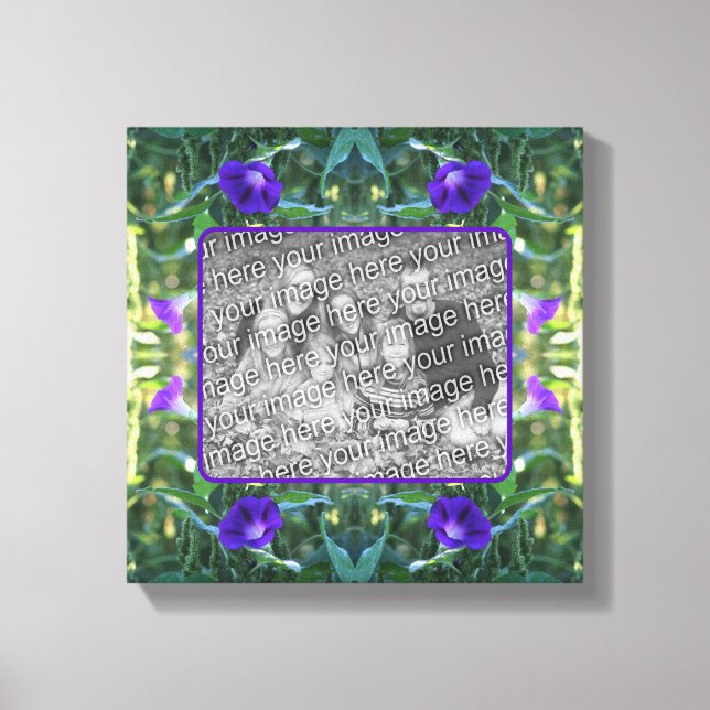 Wild Morning Glory Flowers Create Your Own Photo Canvas Print (Front)