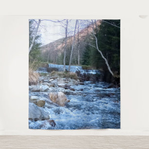 Wild Mountain River - Wild Nature Romania Tapestry