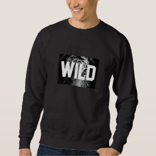 Wild Mountain White Tigers of Bengal Illustration Sweatshirt