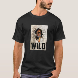 Wild Mountain White Tigers of Bengal Illustration T-Shirt