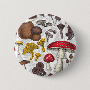 Wild mushrooms 2 inch round button