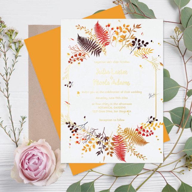 Wild Mushrooms Forest Flower Fern Foliage Wedding (Creator Uploaded)