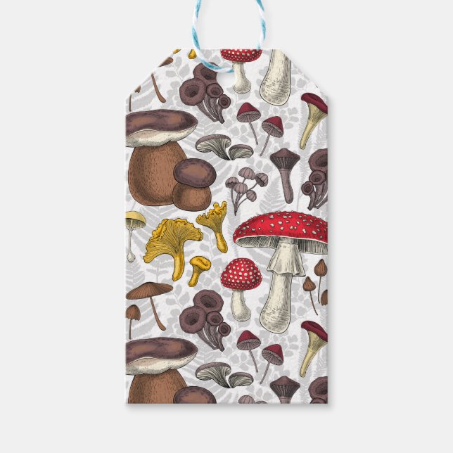 Wild mushrooms gift tags (Front)
