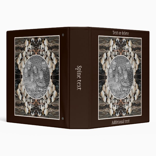 Wild Mushrooms Nature Frame Add Your Own Photo Binder (Background)