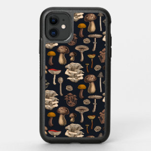 Wild Mushrooms  on graphite black OtterBox Symmetry iPhone 11 Case