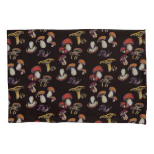 Wild mushrooms pillowcase