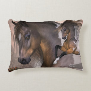 Wild Mustang Horse Accent Pillow