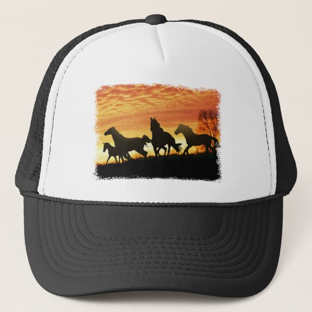 Wild Mustangs Trucker Hat (Front)