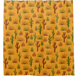 Wild Nature Cactus Bushes Pattern