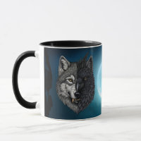 Wild Nature Crow-Raven Wolf