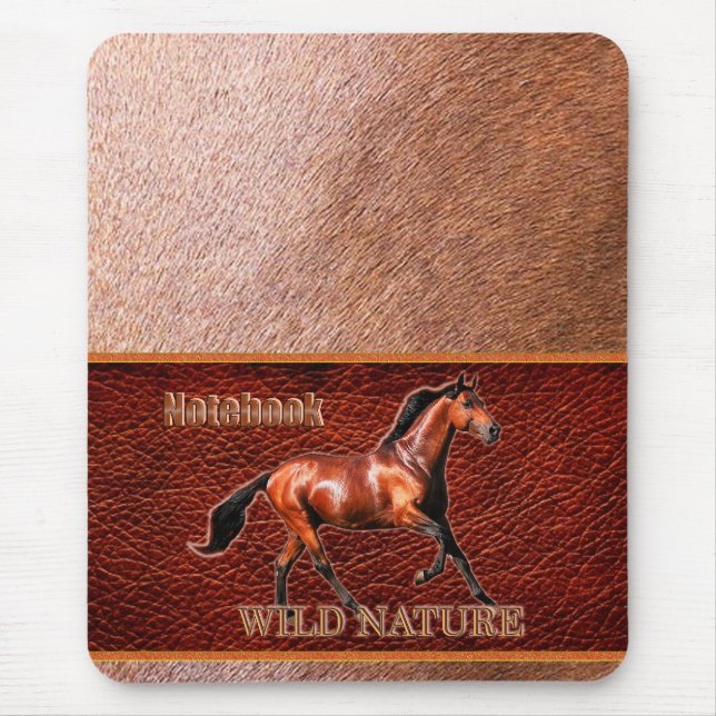 WILD NATURE - HORSE design collection Mouse Pad (Front)