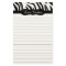 Wild Nights Zebra Print Custom Lined Stationery