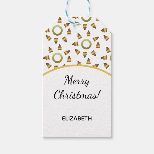 Wild Noel Pattern Gift Tags (Front)