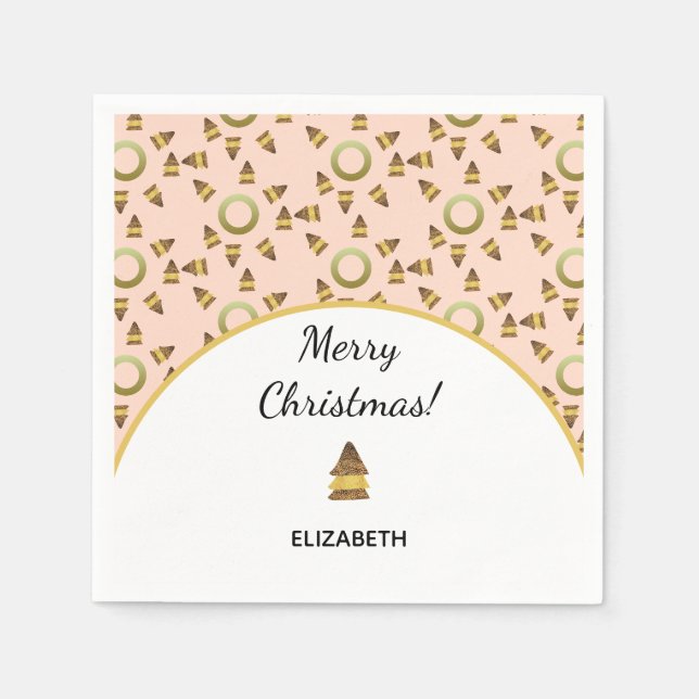 Wild Noel Pattern Napkin (Front)