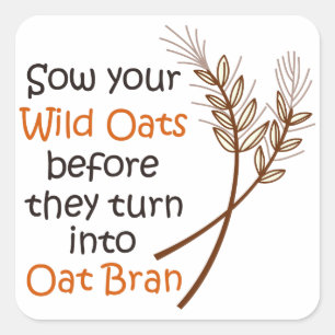 Wild Oats Square Sticker