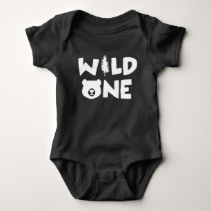 Wild One 1st Birthday Boy Baby Bodysuit