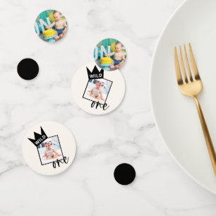 Wild One 1st Birthday Custom Photo Confetti