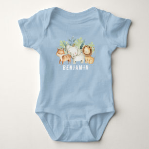 Wild One 1st Birthday Jungle Baby Bodysuit