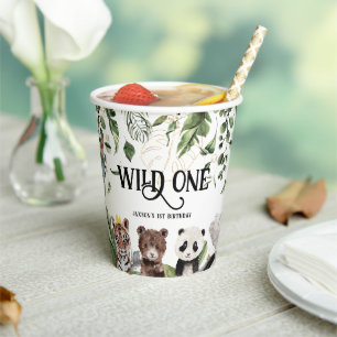 Wild One 1st Birthday   King of Things Crown Paper Cups