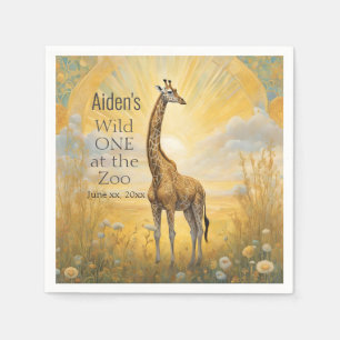 Wild ONE 1st Birthday Party  Napkin