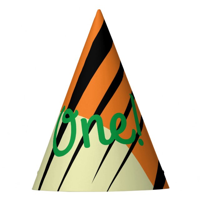 Wild One 1st Birthday Party Safari Party Hat (Front)