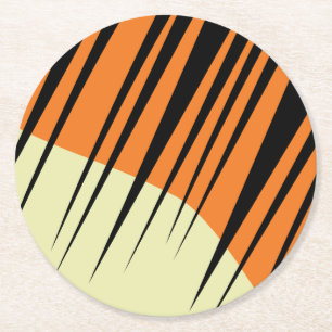 Wild One 1st Birthday Party Safari Round Paper Coaster