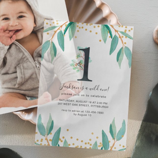 Wild One 1st Birthday Party  Vellum Invitations (Creator Uploaded)