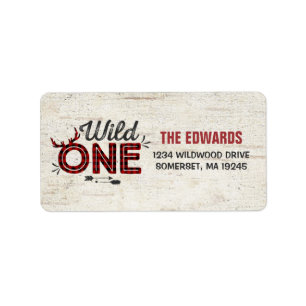 Wild One Address Labels Wild One Party