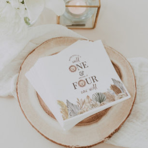 Wild One and Four Ever Wild Joint Party Napkin