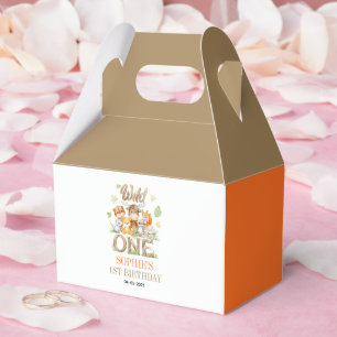 Wild One Animal 1st Birthday Party Safari Jungle Favor Box