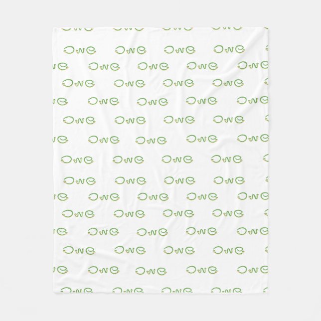 Wild one baby blanket snake design  (Front)