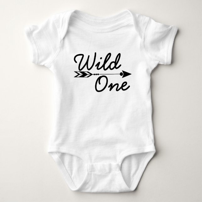 Wild One Baby Bodysuit (Front)