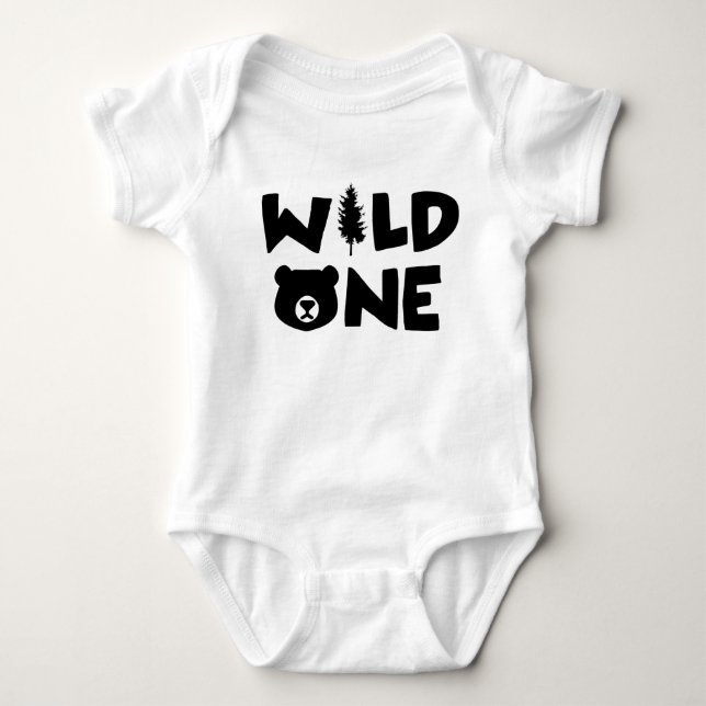 Wild One Baby Bodysuit (Front)