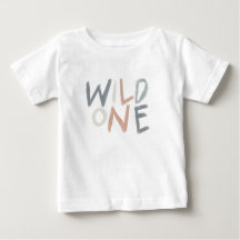 Wild One Baby design in Earthy Tones