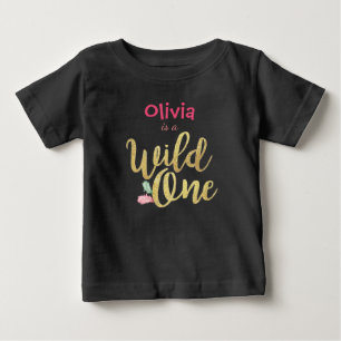 Wild one Baby First birthday Girl bodysuit T-Shirt