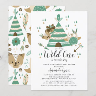 Wild One Baby Shower Invitation