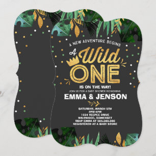 Wild One Baby shower Invitation Vente-averse
