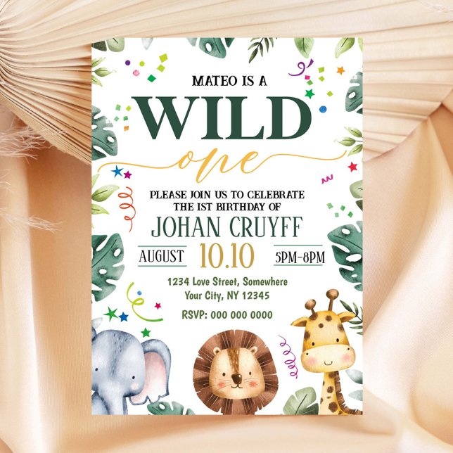 Wild One Birthday Invitation (Creator Uploaded)
