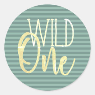 Wild One Birthday Sticker