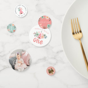 Wild One   Boho Nature Theme First Birthday Party Confetti