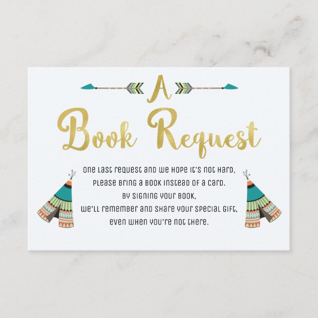 Wild One Book Request Card (Front)