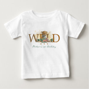 Wild One Boy 1st Birthday Baby T-Shirt