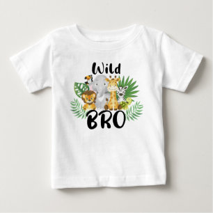 Wild One Bro Brother 1st Birthday Safari Family Baby T-Shirt