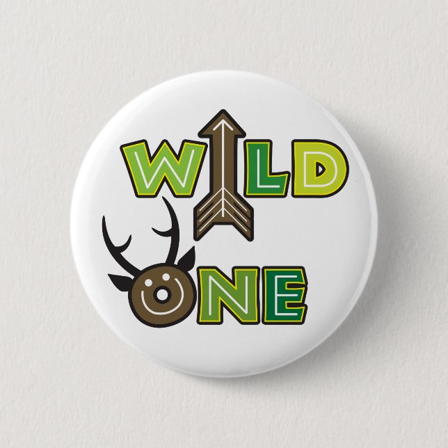 Wild One Button Design (Front)